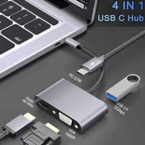 USB Type-C Hub 4-in-1 Multiport Adapter