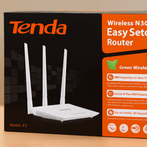 Tenda F3 Wireless Router – 300Mbps Speed, Wide Coverage for Home & Office